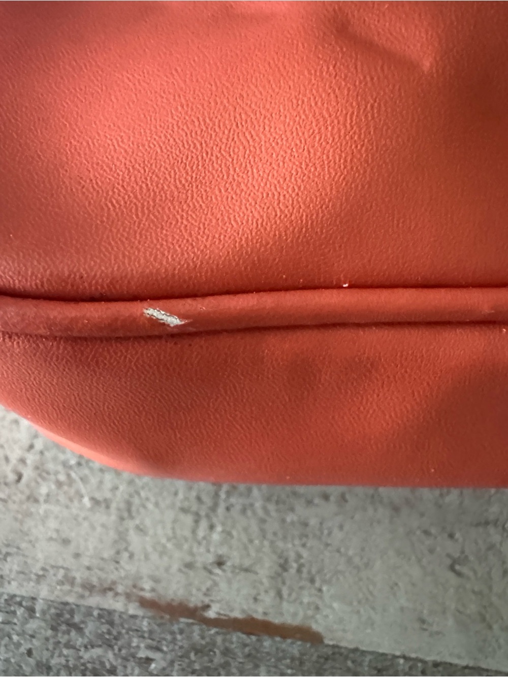 Michael Kors Cream and Orange Crossbody Bag with MK Logo Patch - Picture 13 of 13
